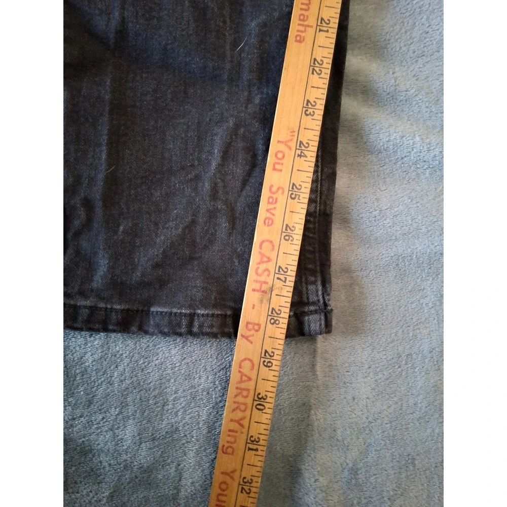 DKNY Jeans Duane Straight Fit Mens Washed Black Denim Pants 36x32 Stretch‎